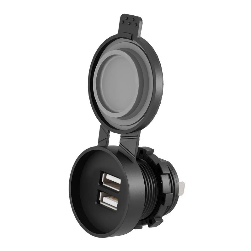 Bluejw Dual USB QC 3.0 Car Charger Socket, 12V/24V Automobile Power Outlet Adapter Panel for Car Boat RV ATV UTV Phone Charging - Image 4